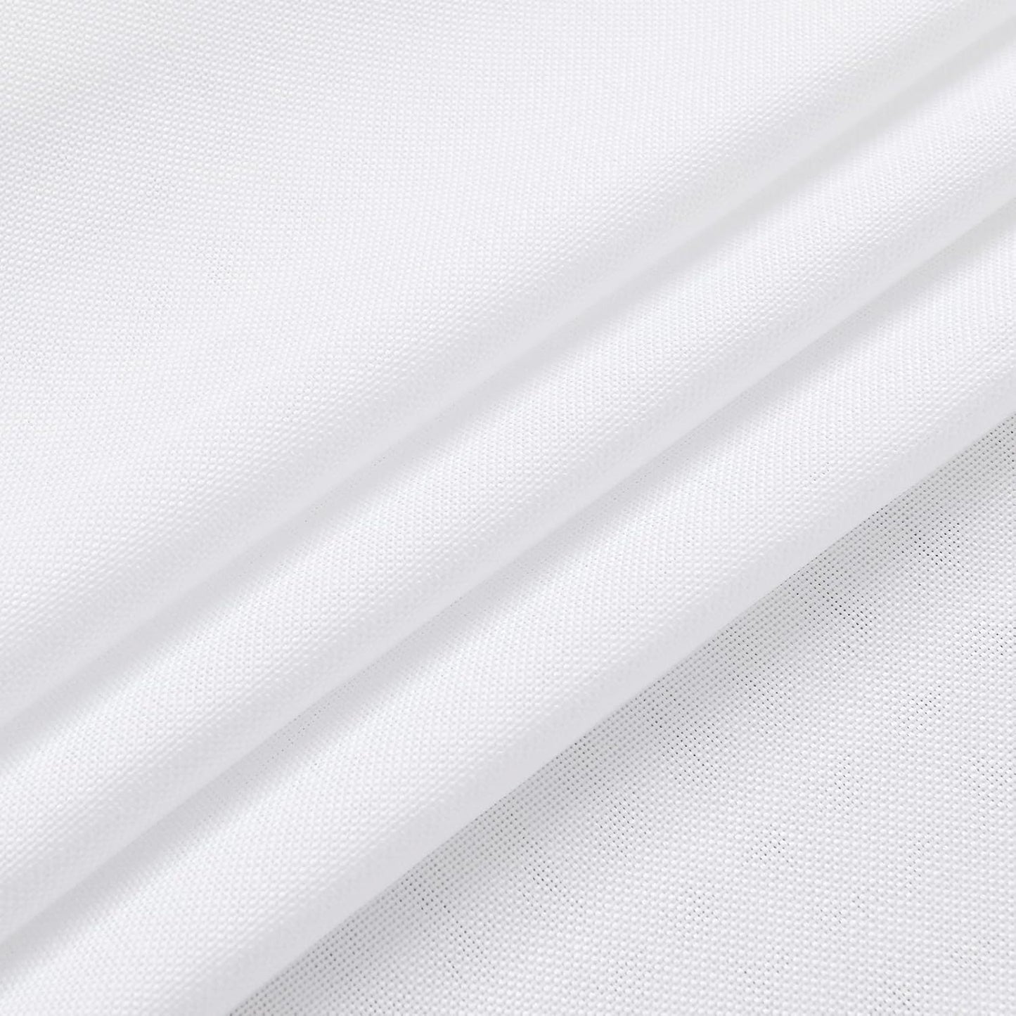 Hiasan 2 Pack Faux Linen Rectangle Tablecloth - Wrinkle and Stain Resistant Washable Table Cloth for Kitchen Dining Room Holiday Table Cover for Dinner, White, 60 x 140 Inch