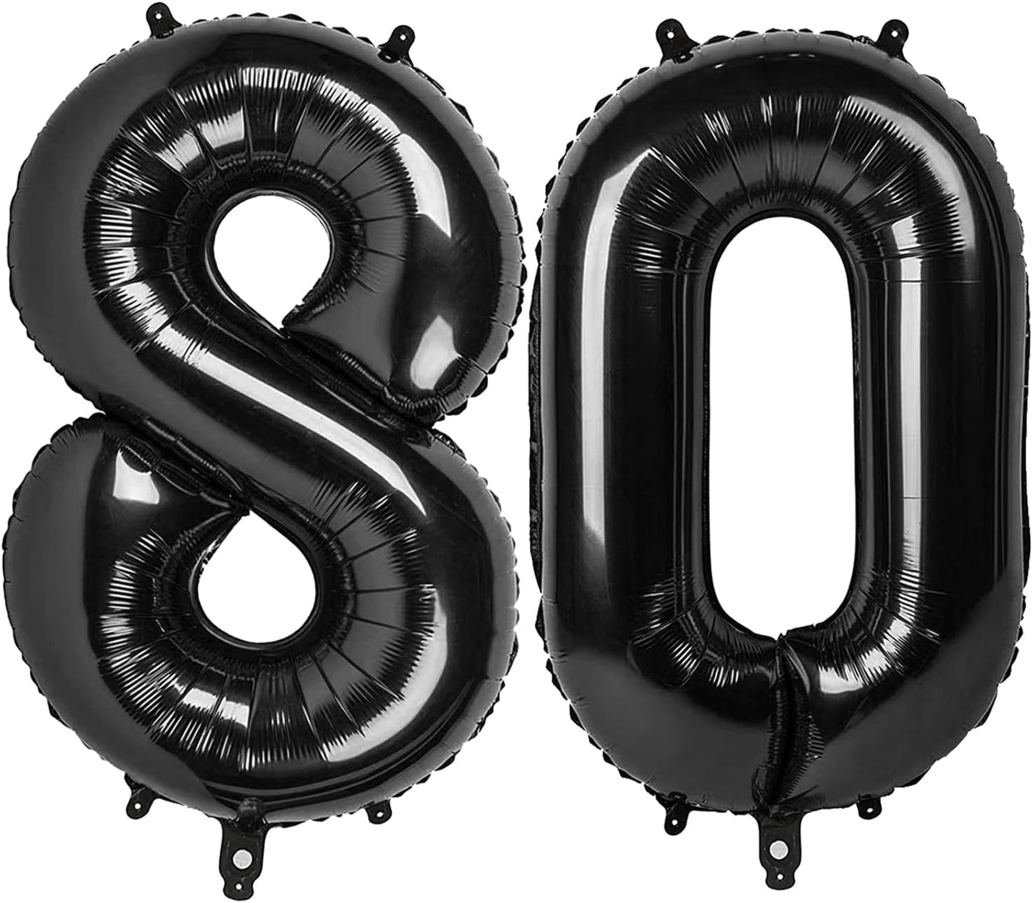 Black Number 80 Balloon - 40 Inch, Birthday Party Decorations, Anniversary & Graduation Supplies