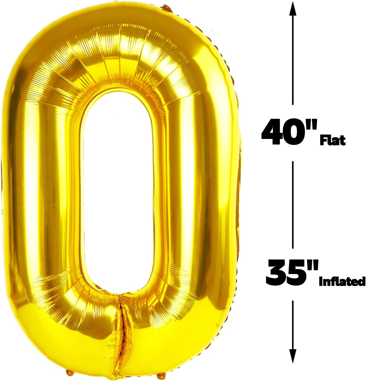 Gold 40 Inch 30 Number Balloons, Balloon Decorations for 30 Birthday, Foil Giant 30 Birthday Graduations Anniversary Party