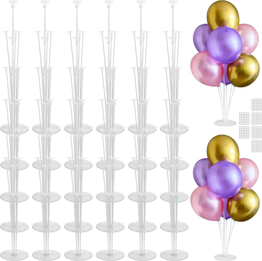 JOYYPOP 30 Sets Balloon Stand Kit, Balloon Sticks with Base Birthday Graduation Party Decorations Wedding