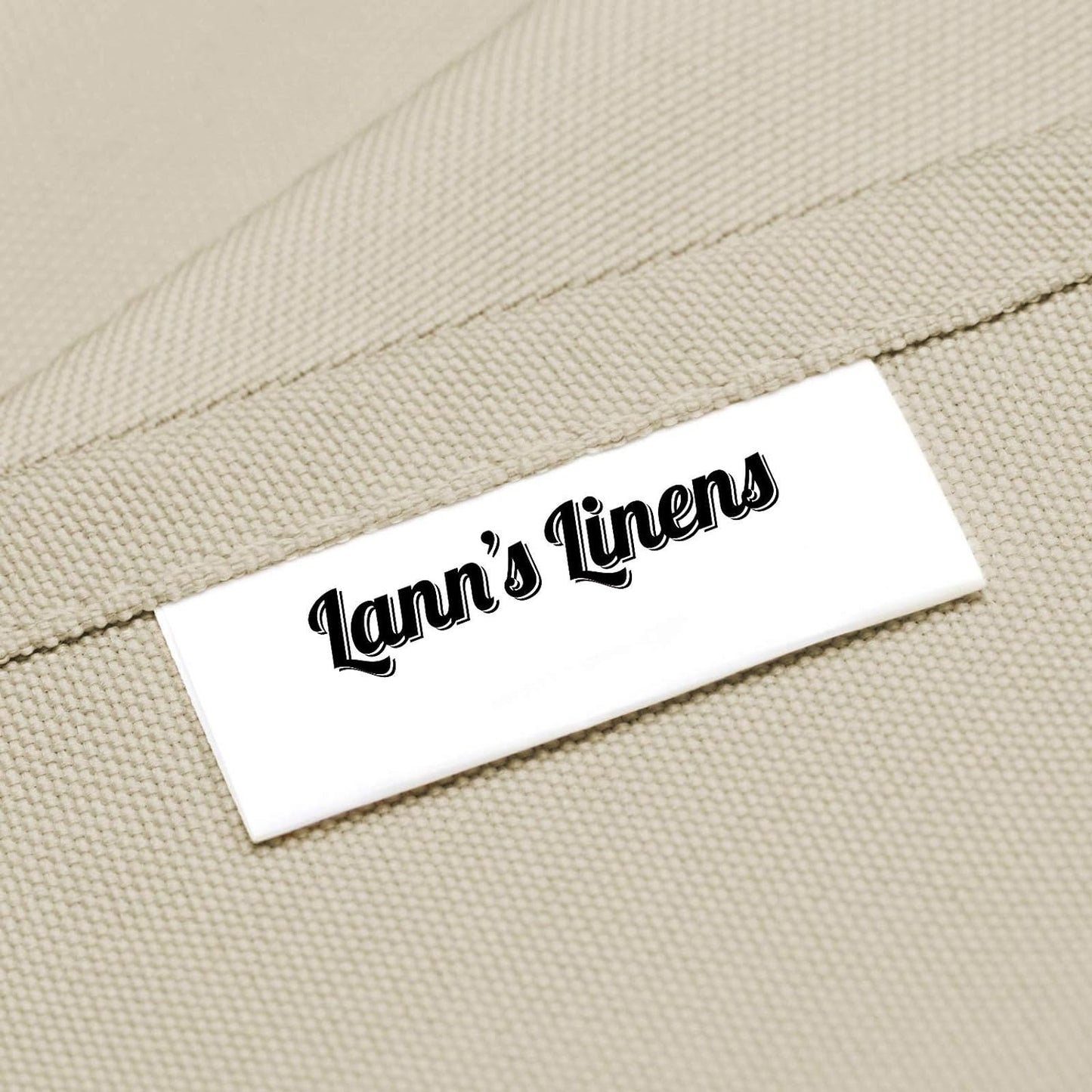 Lann's Linens - 10 Premium 90" x 132" Tablecloths for Wedding/Banquet/Restaurant - Rectangular Polyester Fabric Table Cloths - Beige