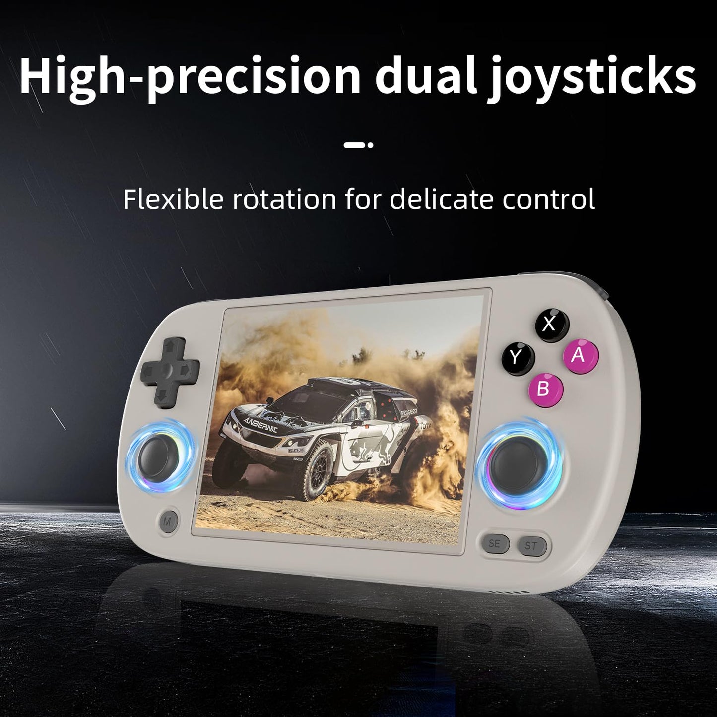 RG40XX H Handheld Game Console rg40xxh Retro Gaming Console 4.0'' IPS Screen with 64G TF Card Pre-Installed Games Linux 64-bit System RG 40XX H Supports 5G WiFi Bluetooth HDMI and TV Output RG40XX