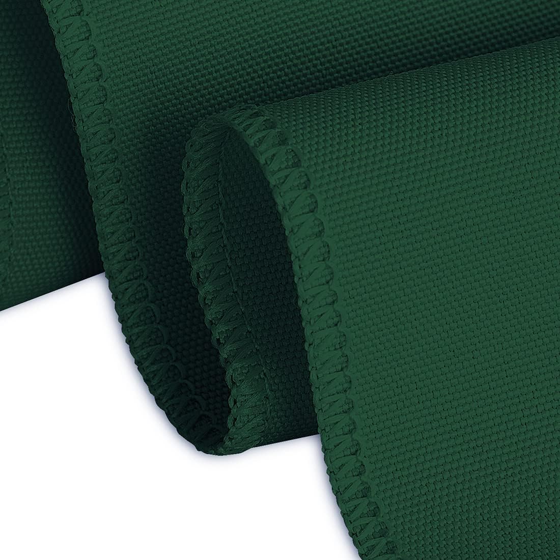 LTC LINENS 5 Pack 90 Inch Round Tablecloth Hunter Green - Wrinkle Resistant Table Cloth for Round Table -Washable Polyester Fabric Table Cover for Wedding, Party