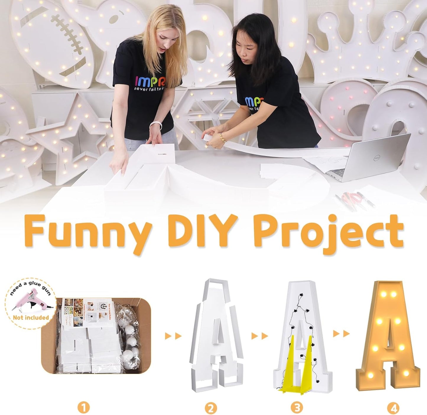 imprsv 4FT Marquee Light Up Letters for Birthday Party Decorations Large Marquee Letters for Wedding Event Bridal Shower Engagement Anniversarty Party Decor,Letter Q