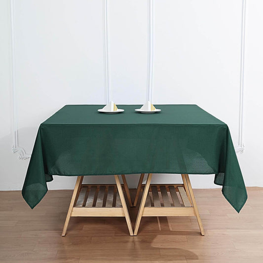 Efavormart 70" Square Linens Hunter Emerald Green Wholesale Linens Polyester Square Linen Tablecloth for Wedding Party Restaurant