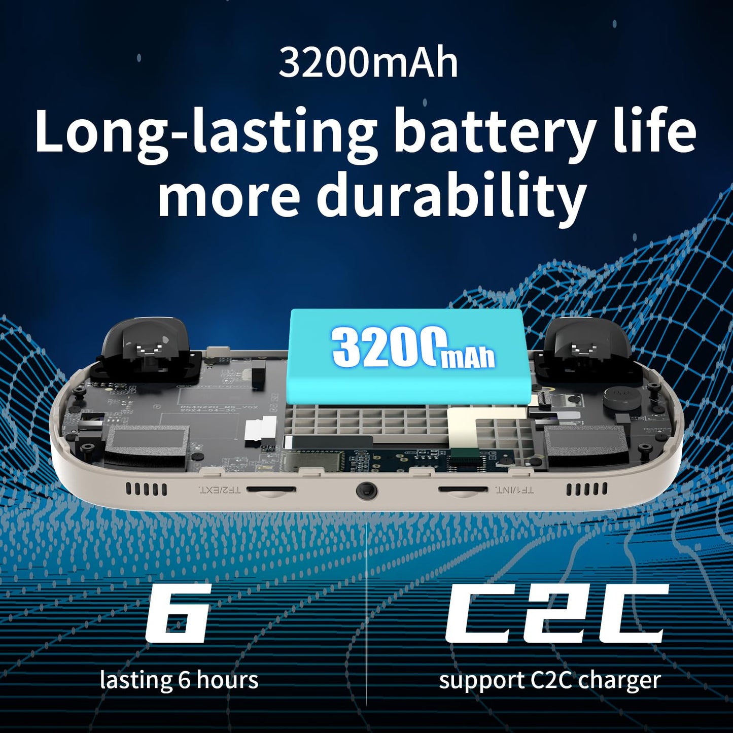 RG40XX H Handheld Game Console rg40xxh Retro Gaming Console 4.0'' IPS Screen with 64G TF Card Pre-Installed Games Linux 64-bit System RG 40XX H Supports 5G WiFi Bluetooth HDMI and TV Output RG40XX