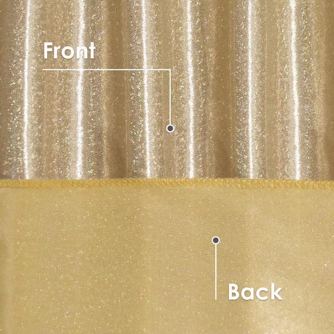 Fitable Sequin Tablecloth for Parties 52x70 Inch - Sparkle Glitter Table Cloth Laser Rectangle Overlay for Wedding Baby Shower Ceremony Birthday Holiday Banquet Decor, Khaki