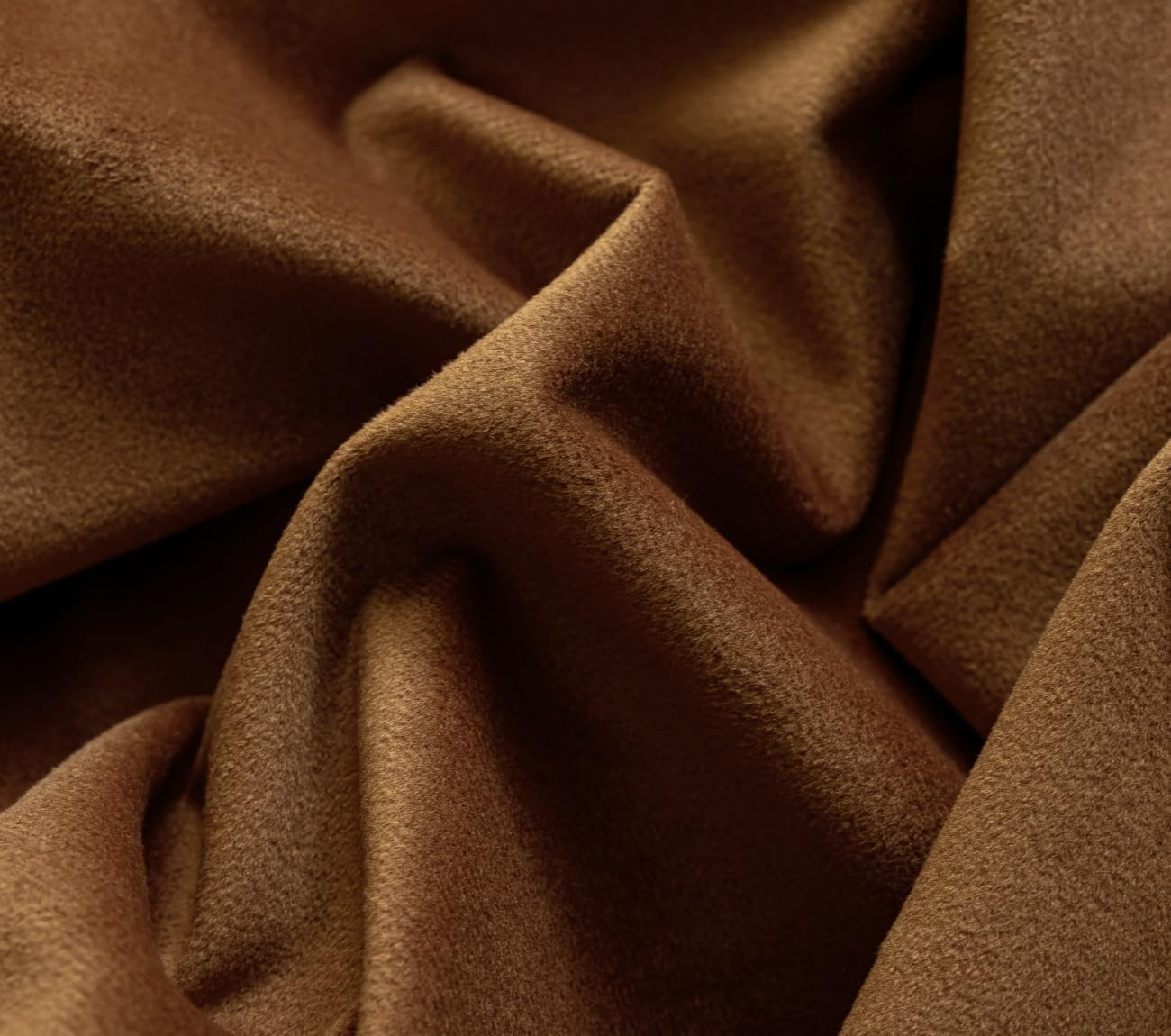 F-CHU Luxury Camel Tablecloth Thickset Velvet Tablecloth with Beautiful Gold Tassels Vintage Table Cloth for Home Decor Wedding, Party, Banquet and Events 60x102-Inch