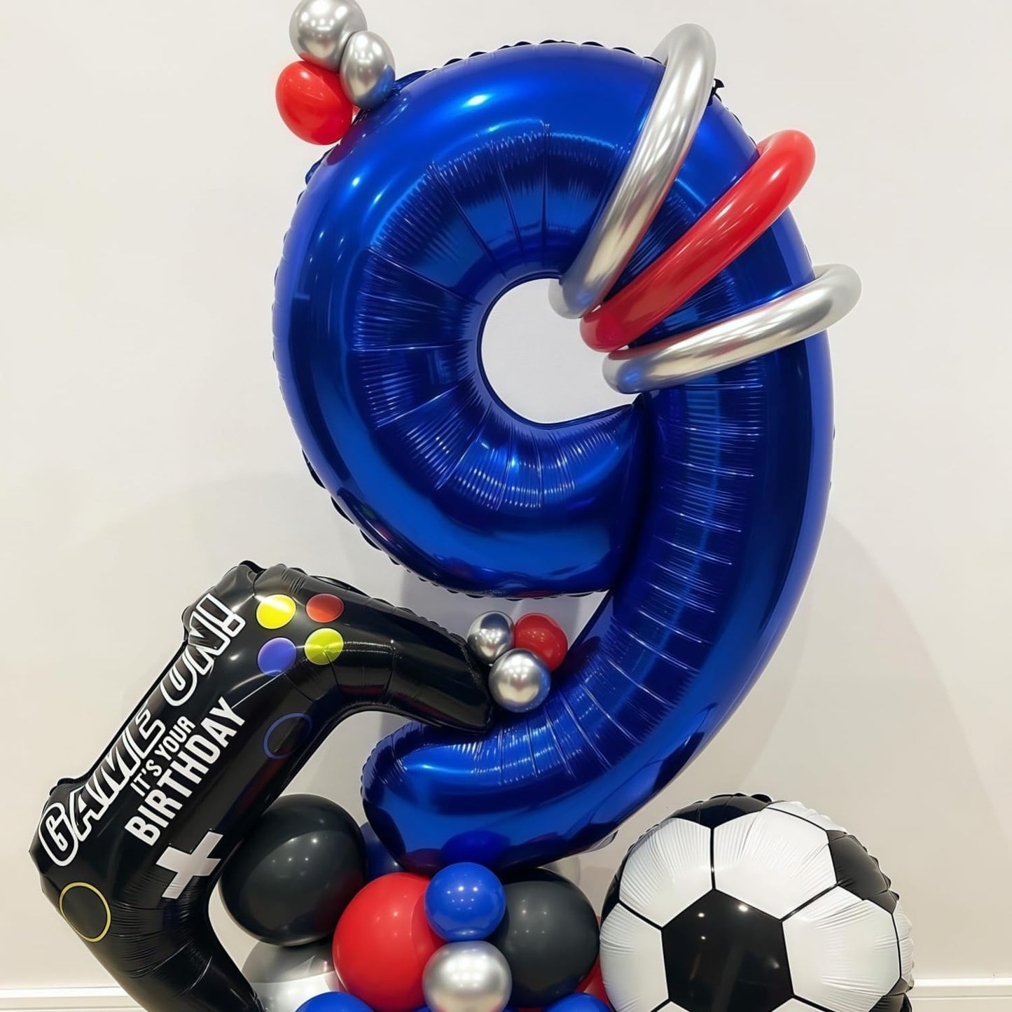 Navy Blue 2 Balloon Number,40 Inch Number 2 Balloon Big Dark Blue 2 Foil Mylar Helium Balloon for Birthday Party Decorations