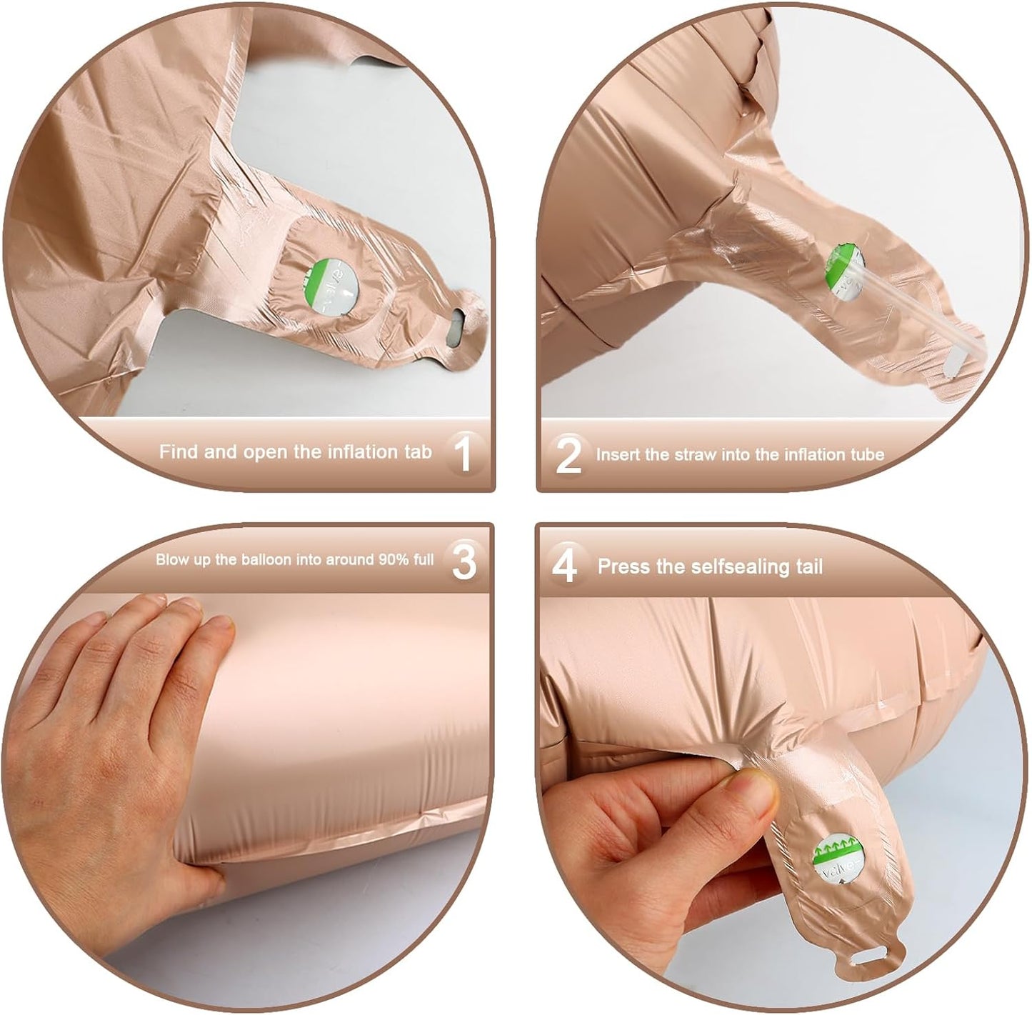 2026 Light Brown 40 Inch Mylar Foil Number 6 Balloon, Birthday Balloons for 6 16 Boy Girl Party Decorations Supplies,Light Brown Big Helium Balloon Numbers for 26 36 46 60 Men Women Anniversary