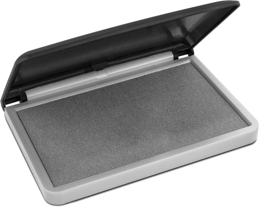 MaxMark Large Gray Stamp Pad - 2-3/4" by 4-1/4" - Premium Quality Felt Pad