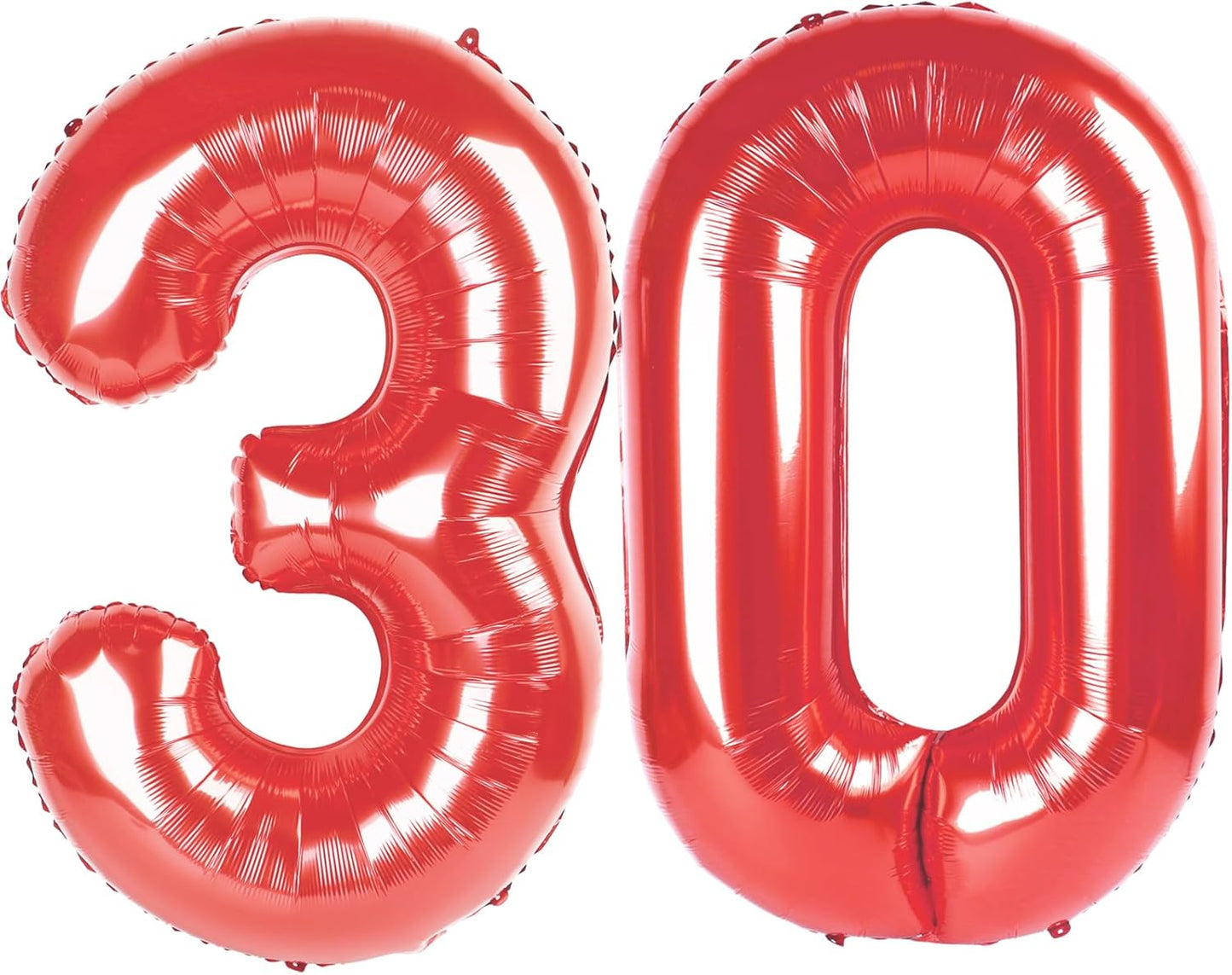 Red Number 30 Balloon