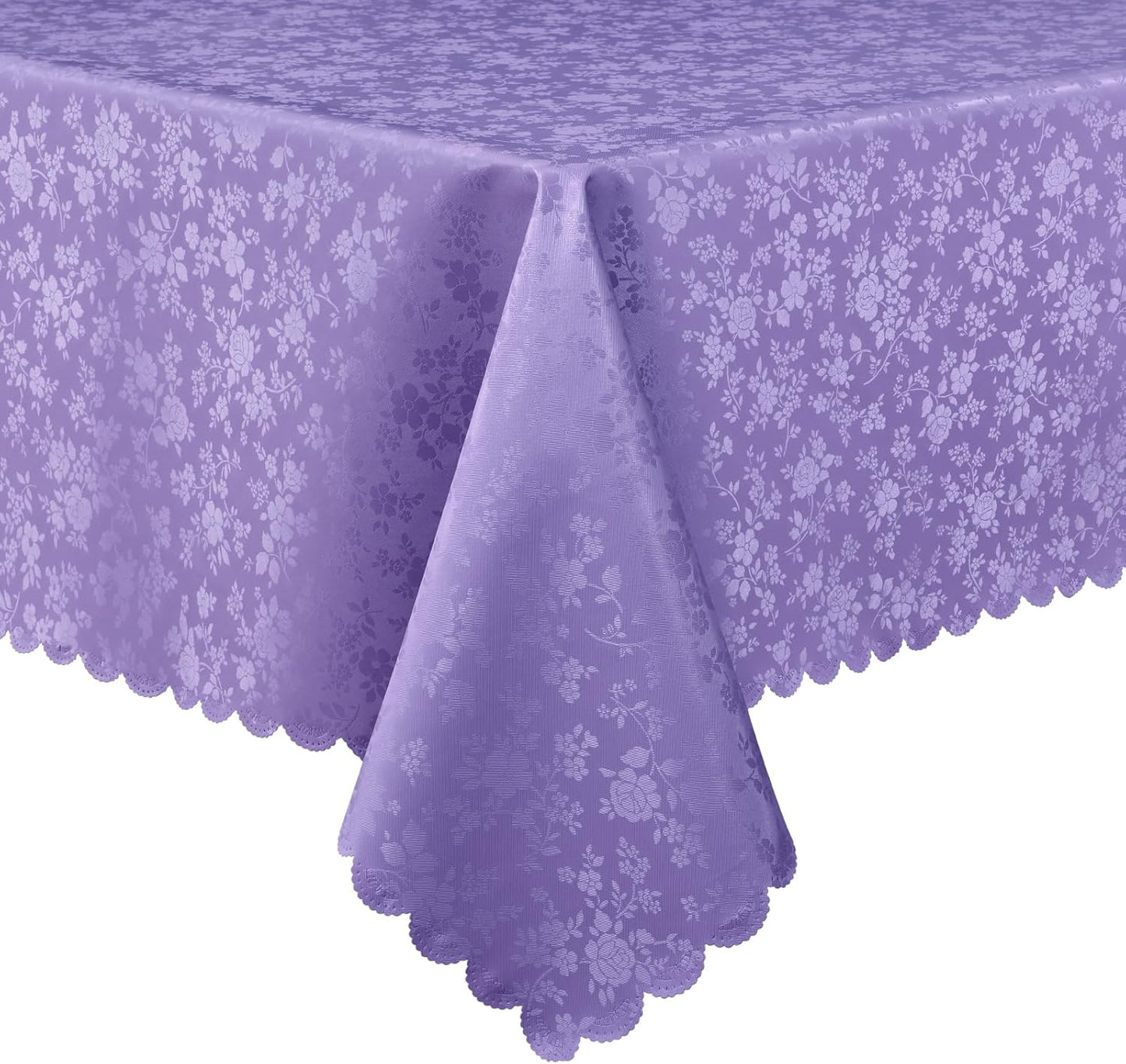 Smiry Rectangle Table Cloth, Waterproof Heavy Duty Vinyl Tablecloths, Wipeable Washable Table Cover for Kitchen and Dining Room (Purple, 54" X 78")