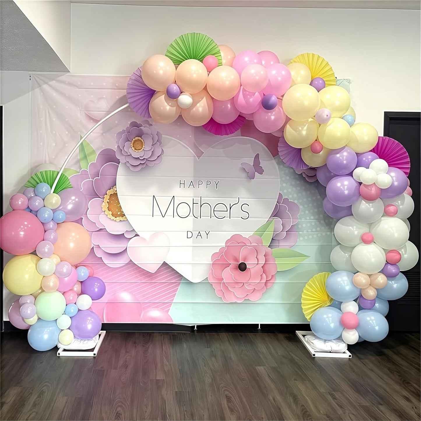 Pastel Rainbow Balloons, 60Pcs Colorful Macaron Pink Orange Yellow Green Blue Purple Balloons Birthday Decor, 12 Inch Multicolor Assorted Colors Latex Balloon for Wedding Baby Shower Party Decorations