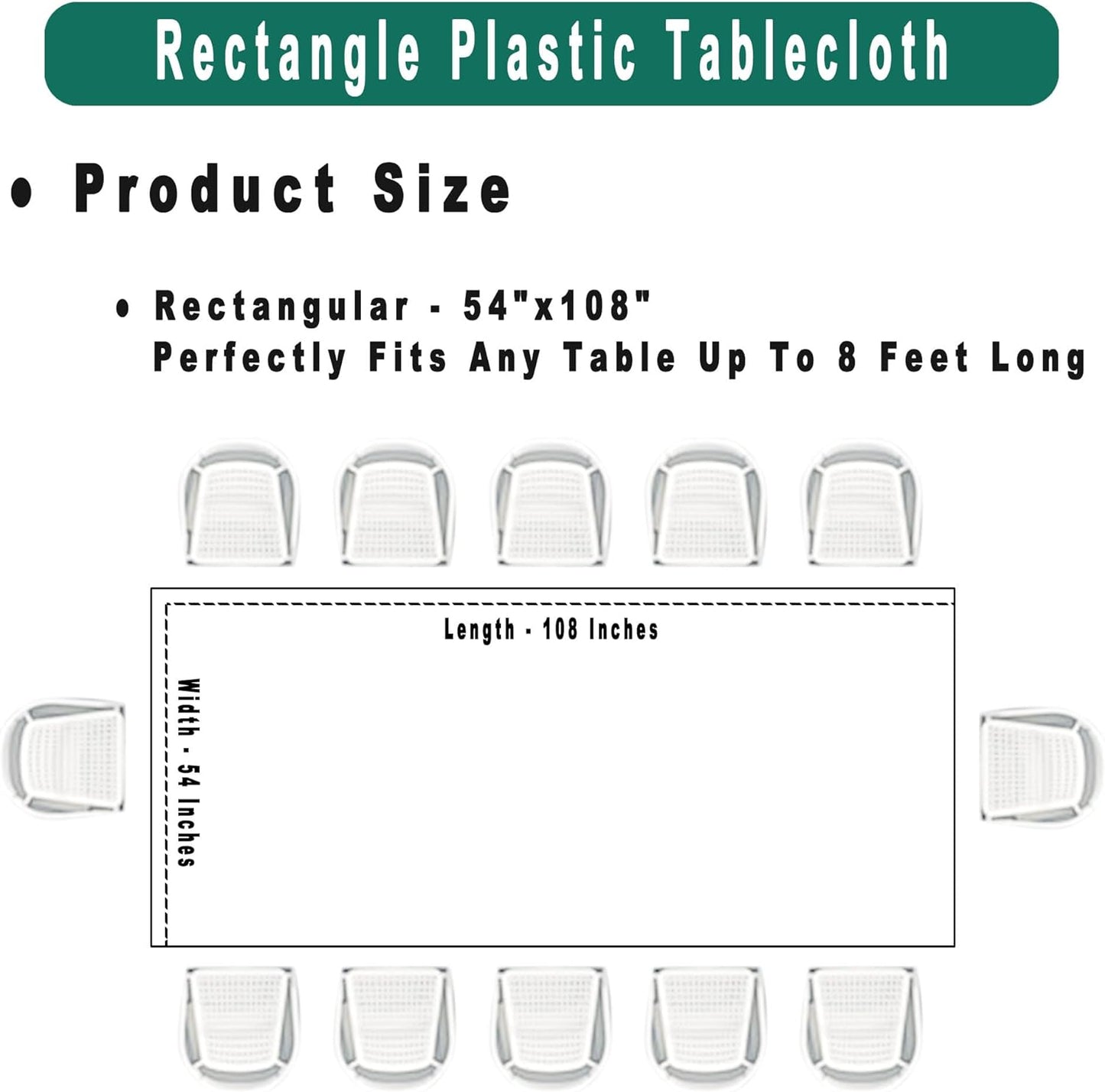 Red Gingham Checkered Plastic Tablecloths 2 Pack Disposable Table Covers 54 x 108 Inch Party Tablecovers Buffalo Plaid Table Cloths for BBQ Picnic Birthday Wedding Parties 8 ft Rectangle Table Use