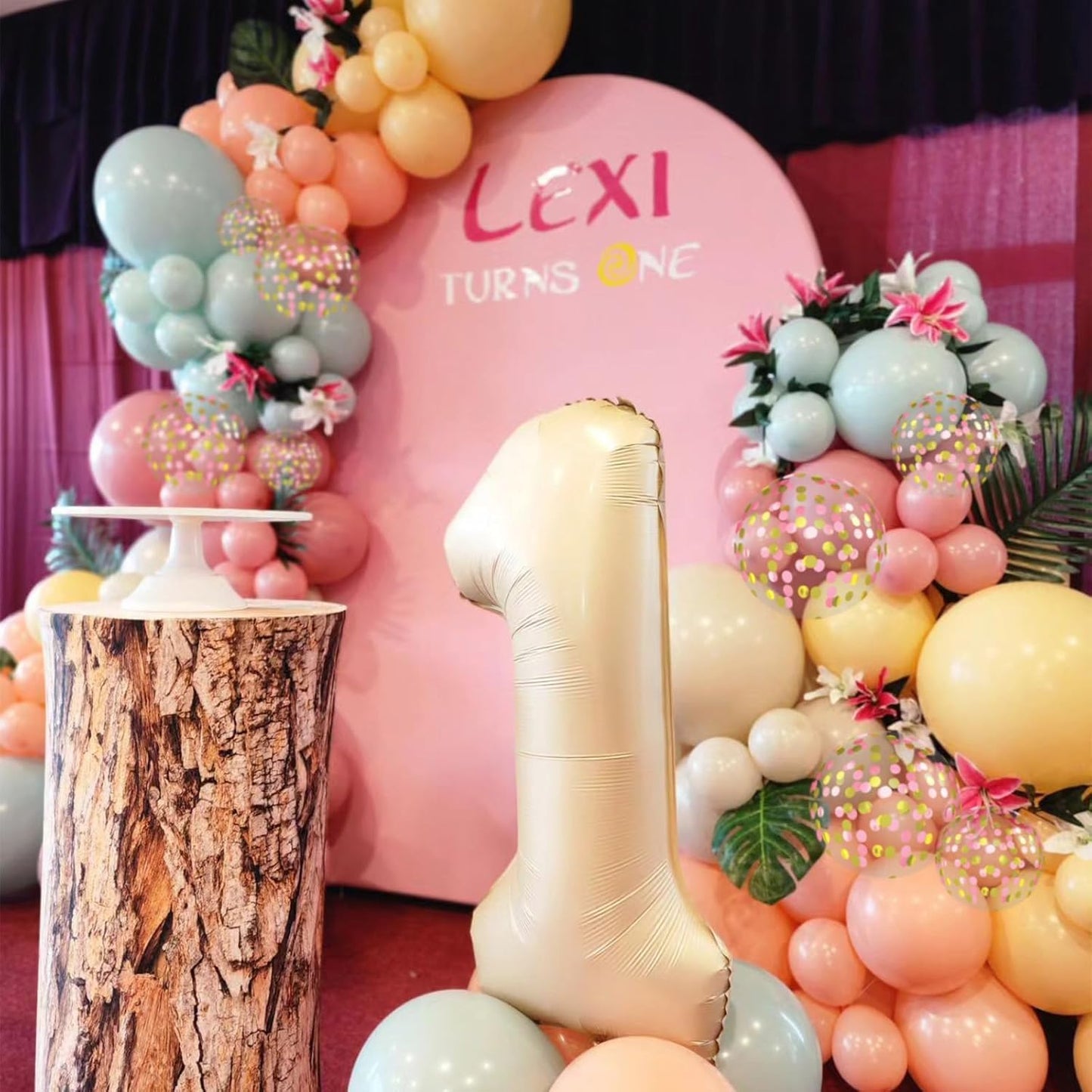 Rose Gold Blush Blue Balloons, 12 Inchs Teal Retro Apricot Confetti Balloons for Girls Kids Cratoon Theme Birthday Baby Shower Wedding Summer Pool Beach Hawaiian Tropical Party Decorations