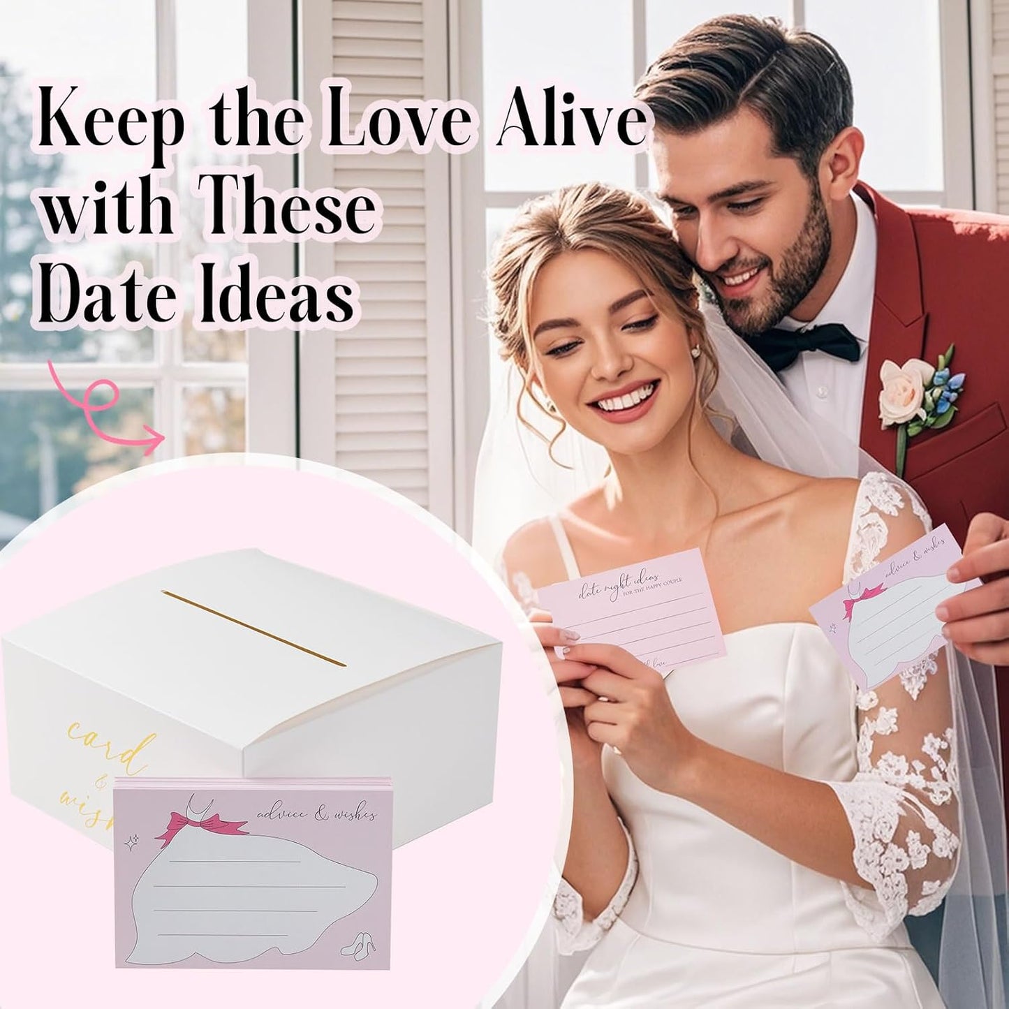 Bridal Shower Games Bridal Shower Advice Cards Wedding Games 50 Guests Advice and Wishes Dress Style