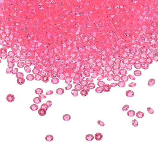 PATIKIL 10000 Pcs Wedding Table Scatter Confetti Crystals 4.5mm Acrylic Diamonds Vase Fillers Gems for Table Centerpiece Decorations Party Vase Beads, Light Pink