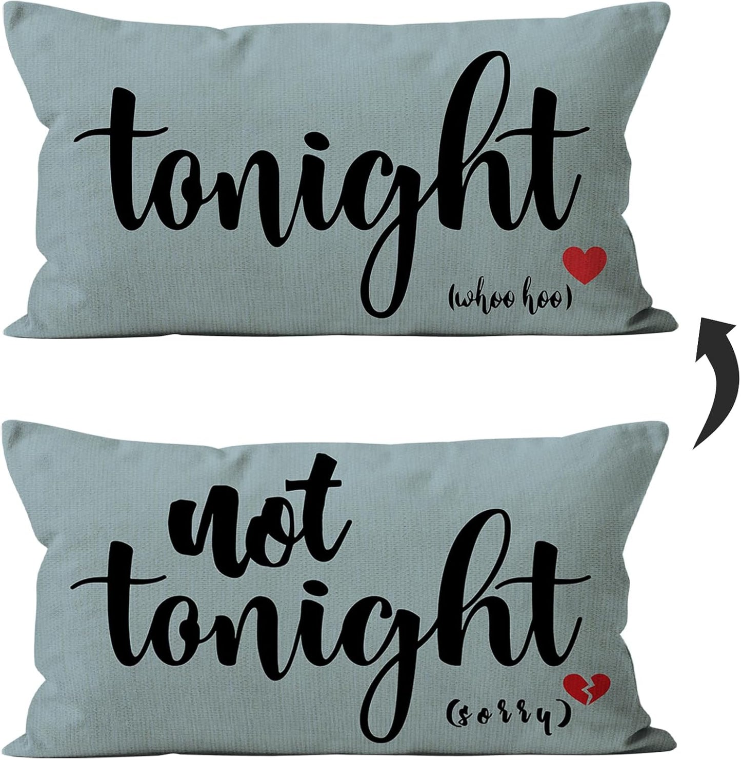 Mancheng-zi Bridal Gift,12x20 Pillow Cover,Bridal Shower Gifts,Funny Couples Reversible Linen Pillow Cover, Bachelorette Party Gifts,Bridal Gifts for Bride,Wedding Gifts for Bride(Light Blue)