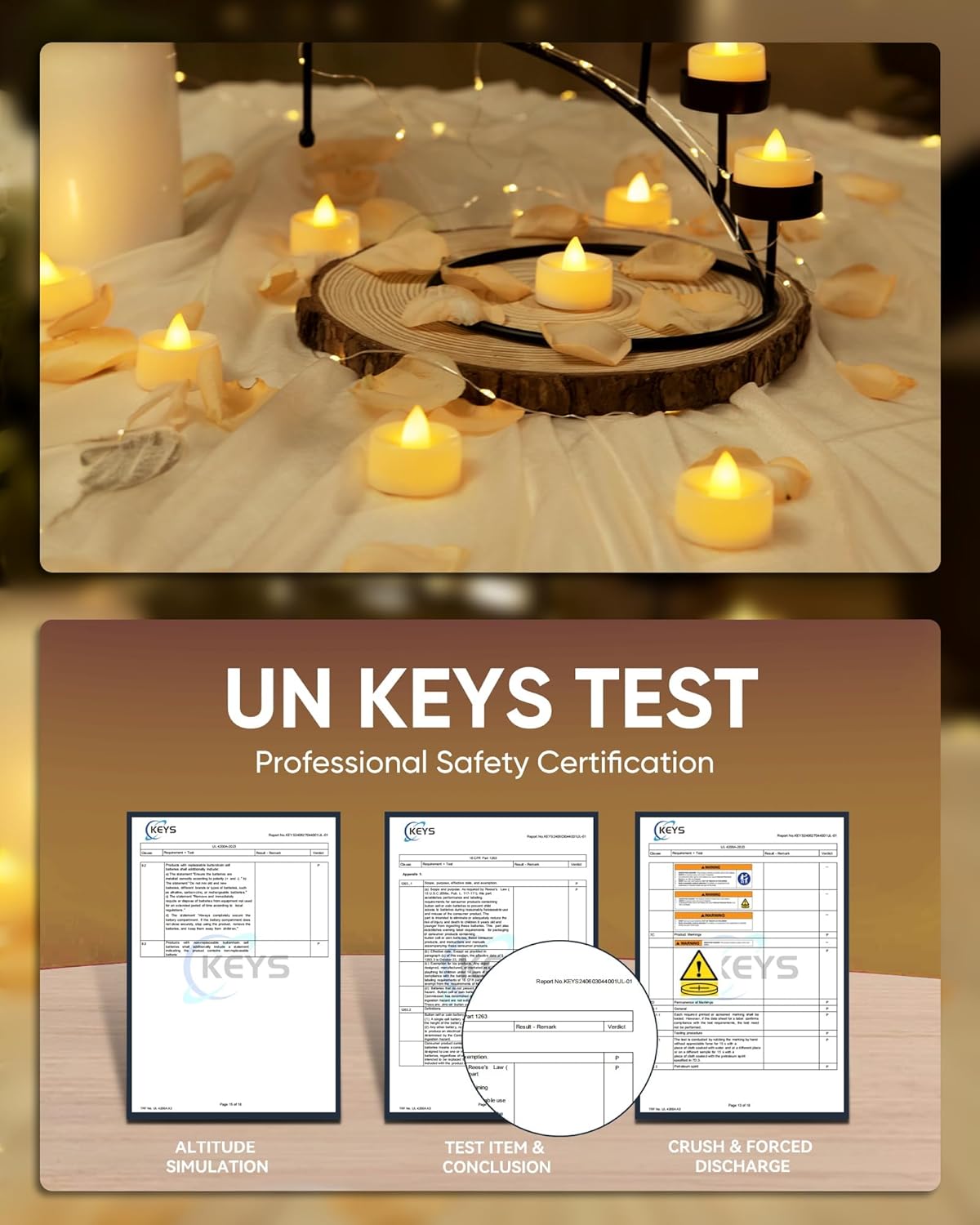 BEICHI Flameless LED Tea Lights - 50 Pack Battery Operated Flickering Fake Candles for Wedding, Halloween, Christmas, Diwali - Warm Yellow