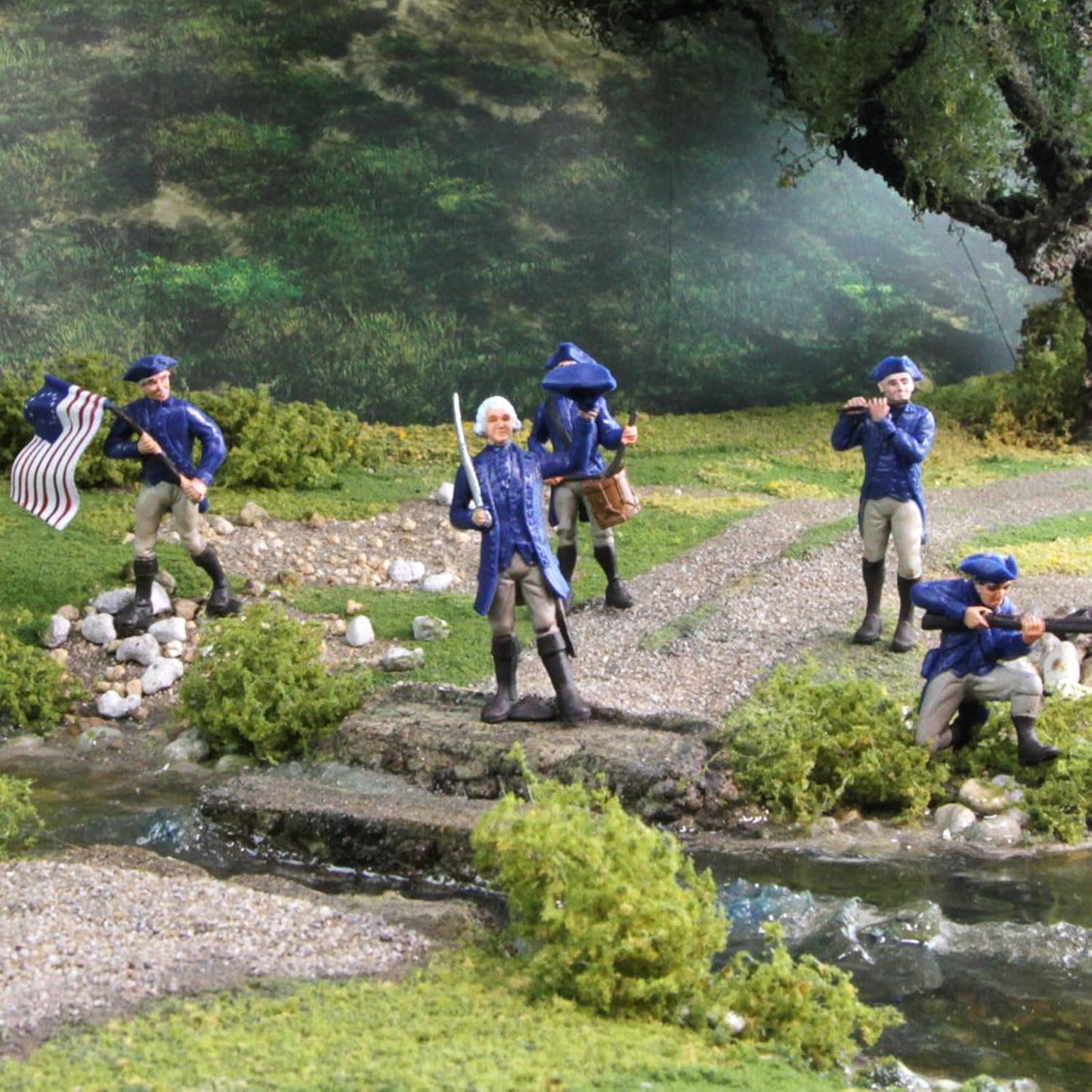 Safari Ltd. Continental Army Designer TOOB - Miniature Revolutionary War Figurines - Educational Toy Set for Boys, Girls, and Kids Ages 3+