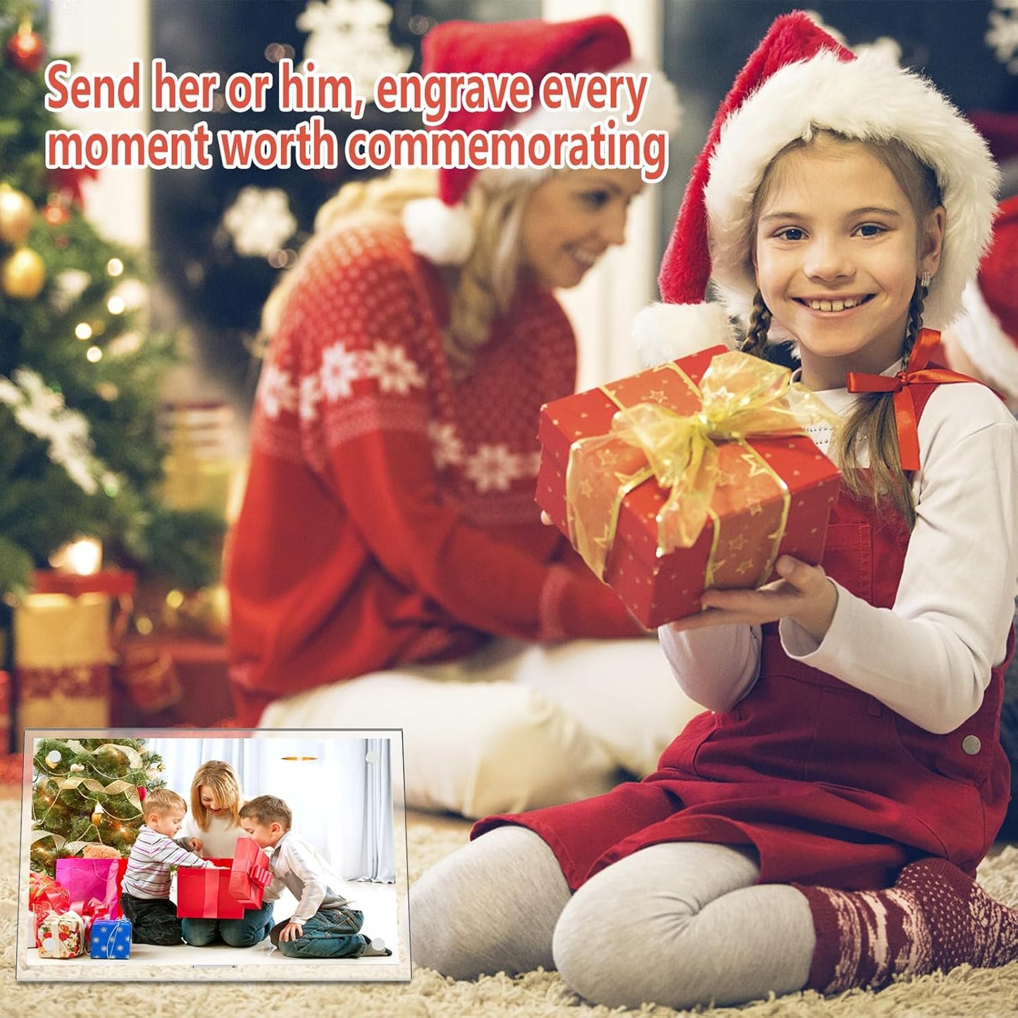 HELPLEX Picture Frames, 6 Pack 5x7 inch Acrylic Picture Frame Clear 5 x 7 Photo Frames Magnetic Picture Frames Ready for Tabletop Display, Effectively Protect Photos from Fading and Yellowing