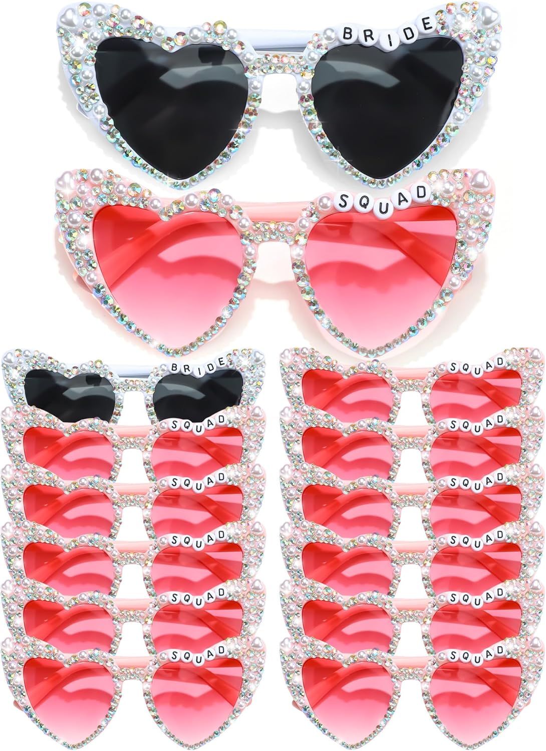 12 Pcs Bachelorette Party Sunglasses for Bridesmaids Bride Sunglasses for Wedding Party Favors