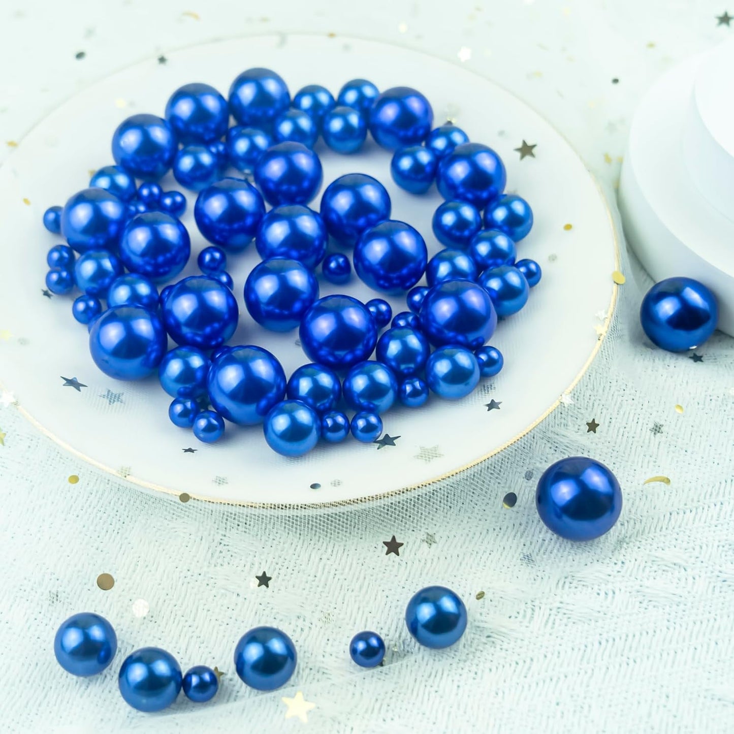 120 PCS 8/14/20mm No Hole Polish Pearl Beads for Centerpiece, Dark Purple Beads Decorative Vase Fillers, Plastics Pearls for Vases, Table Scatters, Wedding Party Decor