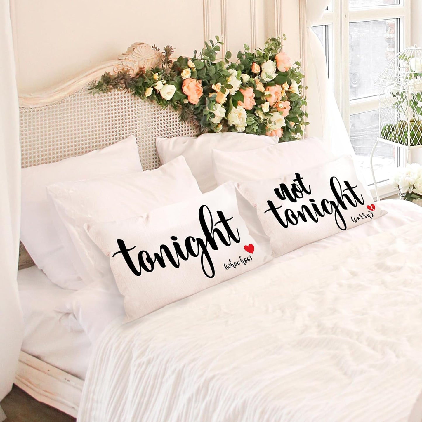 Mancheng-zi Bridal Shower Gifts, 12x20 Pillow Cover, Bachelorette Gifts for Bride, Wedding Gifts, Bridal Shower Gifts for Bride to be, Funny Throw Pillows for Bedroom (Beige)