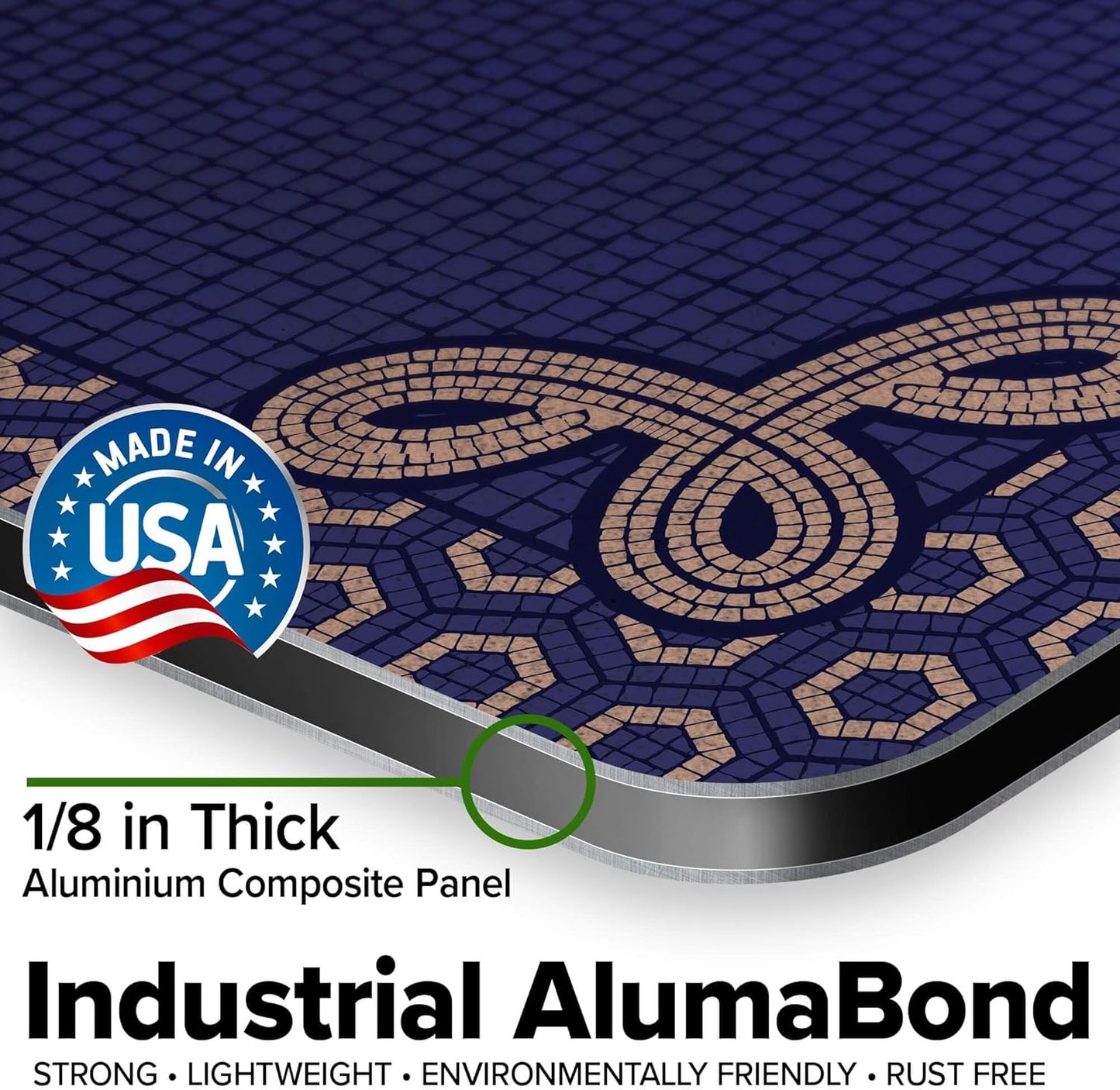 Custom Sign, Custom Street Sign, 11 Font Colors, 13 Font Styles, 4 Hole Options, 22 Sizes, 24x30 Inches, Rust Free DiBound, Fade Resistant, Made in USA by My Sign Center (Fauxsaic 1)