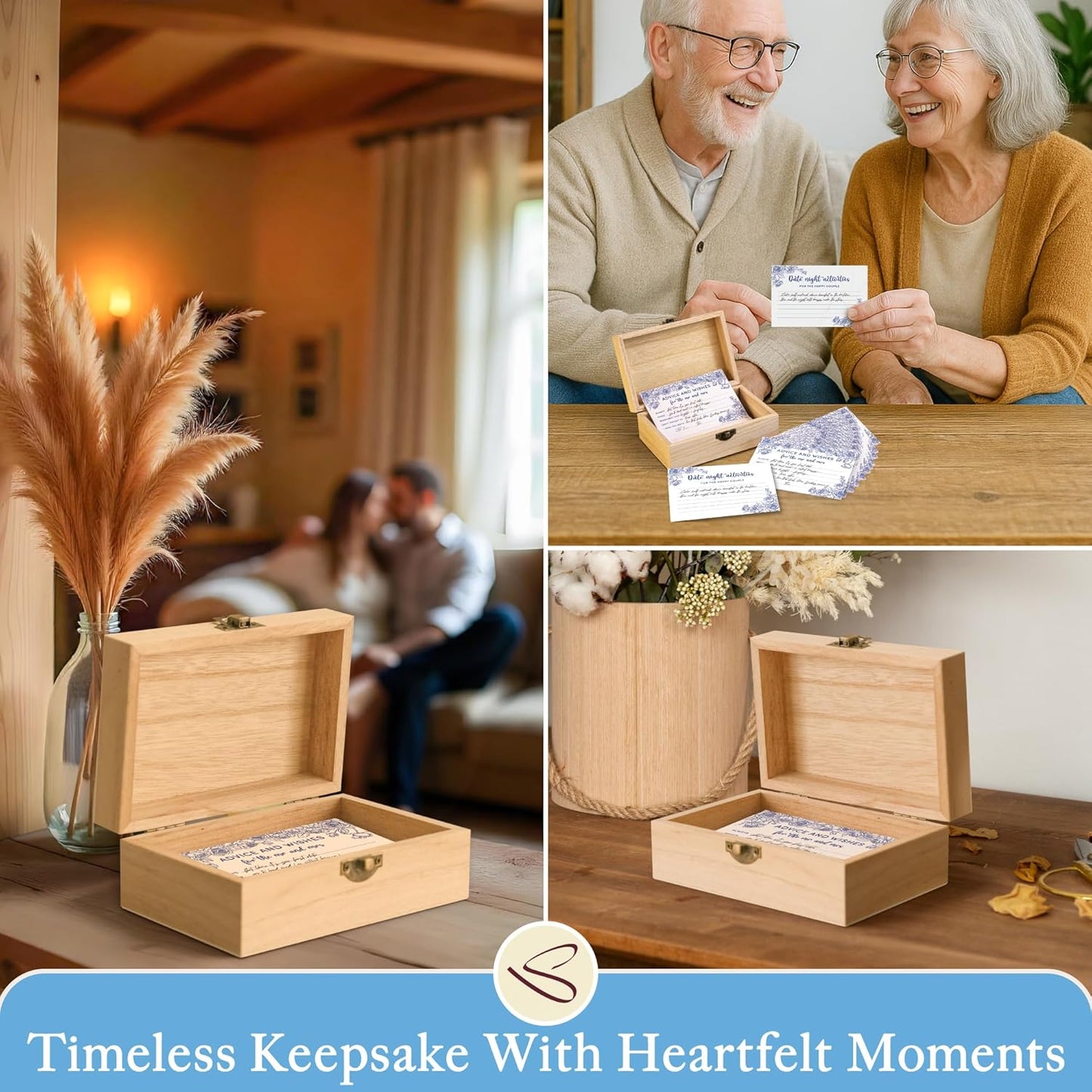 Advice And Wishes For The Mr And Mrs - Wedding Advice Cards For Bridal Shower Decorations, Blue Bridal Shower Games For Wedding Reception, Marriage Wishes For The Bride And Groom Box