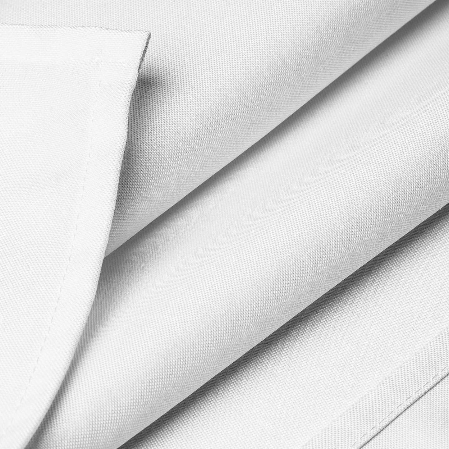 Lann's Linens - 10 Premium 70" x 120" Tablecloths for Wedding/Banquet/Restaurant - Rectangular Polyester Fabric Table Cloth - White