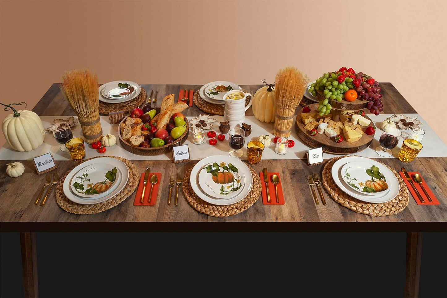 American Homestead Paper Table Runner Roll - 78 ft. Disposable Linen-Like Table Cover Roll - 20 Perforated Table Runners (16" x 48") for Parties, Weddings, and Events - Terracotta