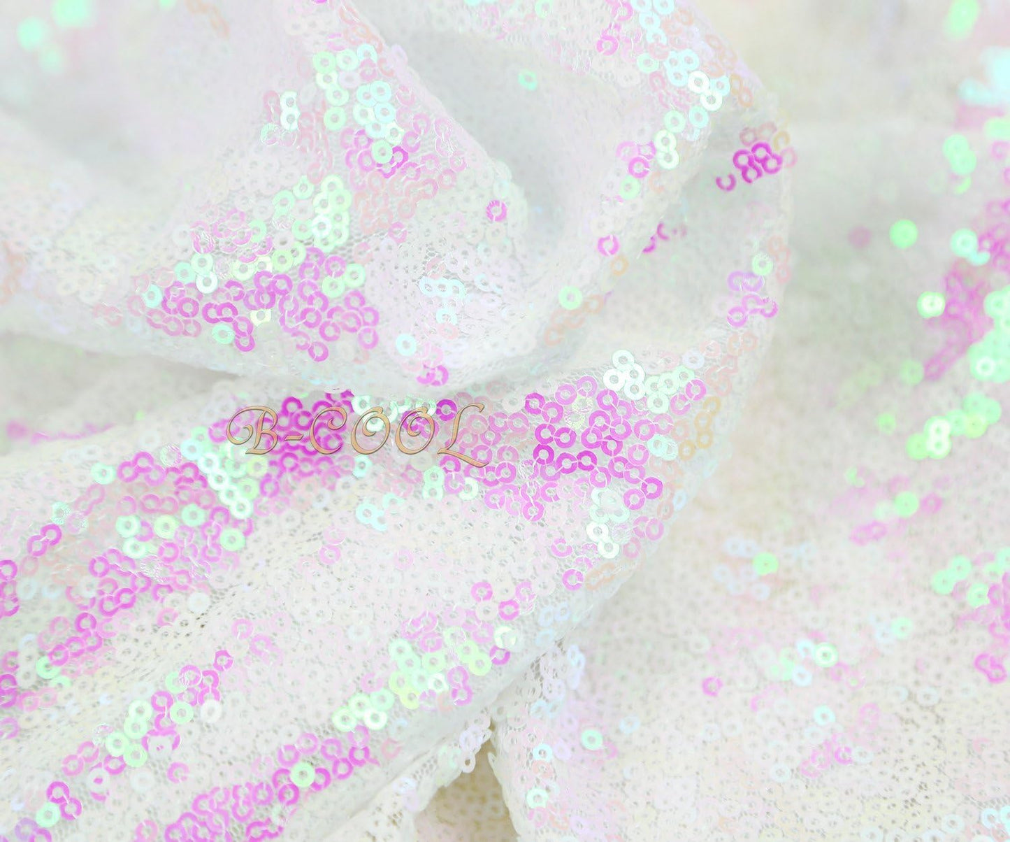 QueenDream Tablecloth 90x156 Rectangle Sequin Tablecloth White Iridescent Wedding Table Linens Glitter Birthday Bridal Party Indoor Outdoor Decorations