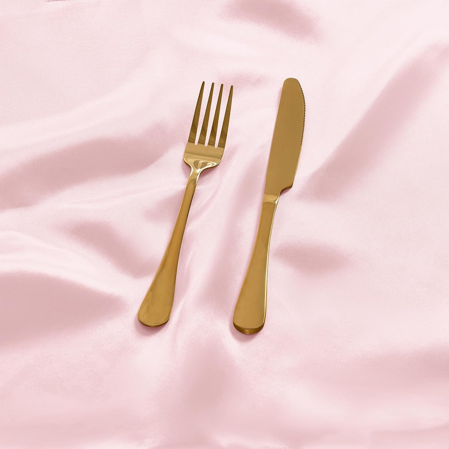 50 Pieces Light Pink Satin Napkins, 17" x 17" Square Table Napkins, Silky Soft Smooth Washable Napkins for Restaurant, Weddings, Dinner, Party Decoration