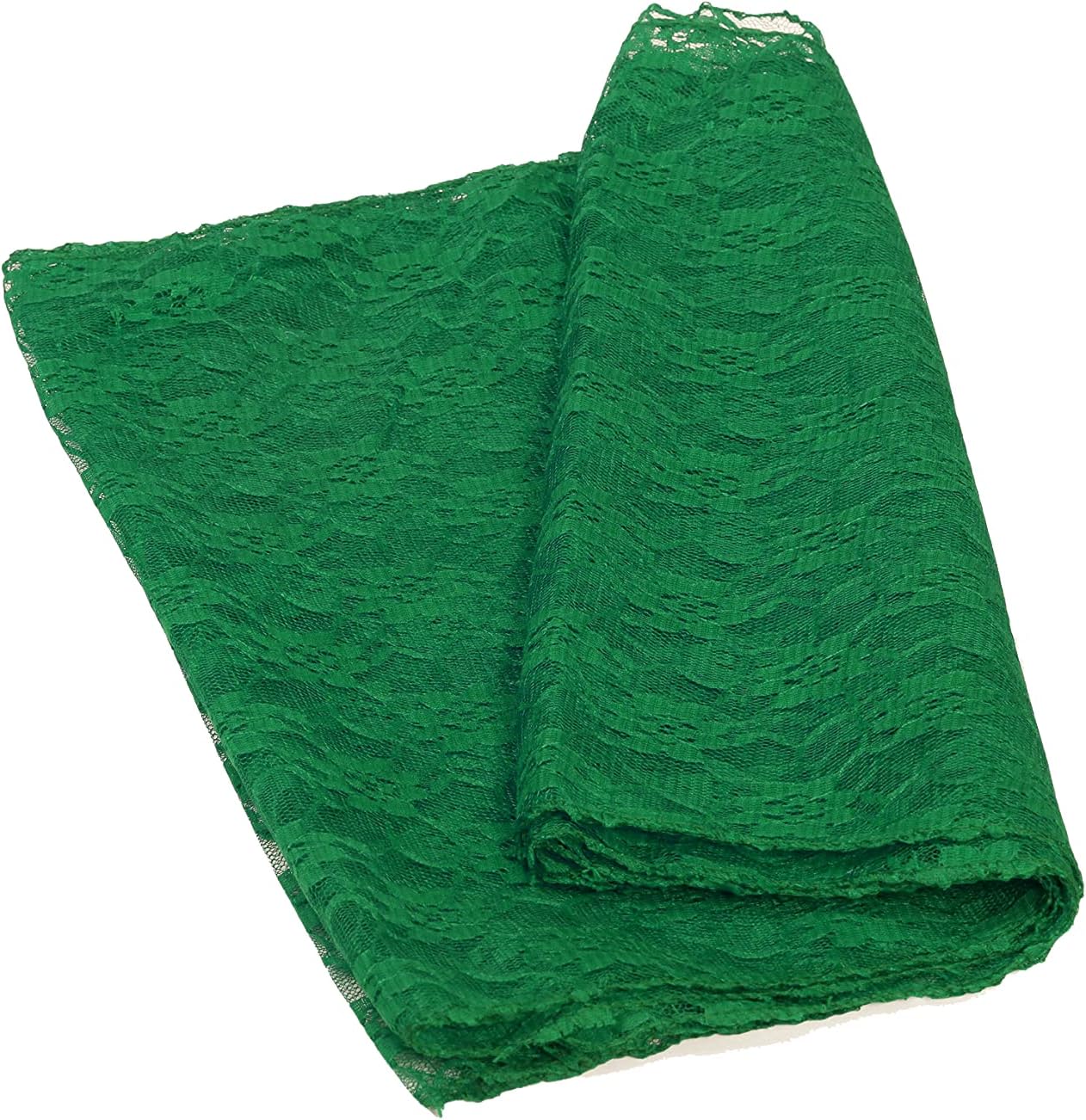 MDS Pack of 12 Wedding 12 x 108 inches Satin Table Runner for Wedding, Decorations for Birthday Parties, Banquets, Graduations, Engagements, Runners fit Rectangle, Round Table- Hunter Green