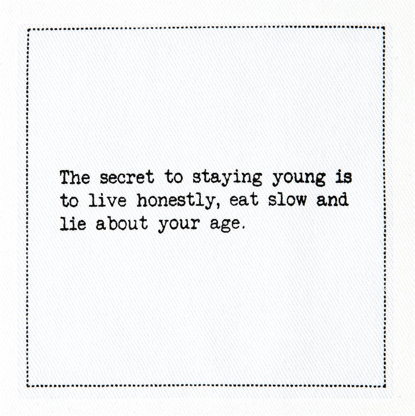 Five Star Napkins 50th Birthday Quotes White Cotton Cocktail Napkins, Beverage Napkins, Bar Napkins, Cloth Napkins, Party Napkins, Events, Holidays, Weddings, Birthdays, Disposable, 4.5" x 4.5"- (50x)