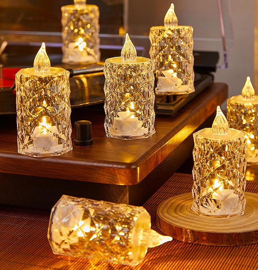 12-Pack Tea Lights Candles Battery Operated,Realistic Flicker & 200+ Hour Runtime - for Centerpieces, Weddings, Halloween, Christmas Decorations & Home Decor