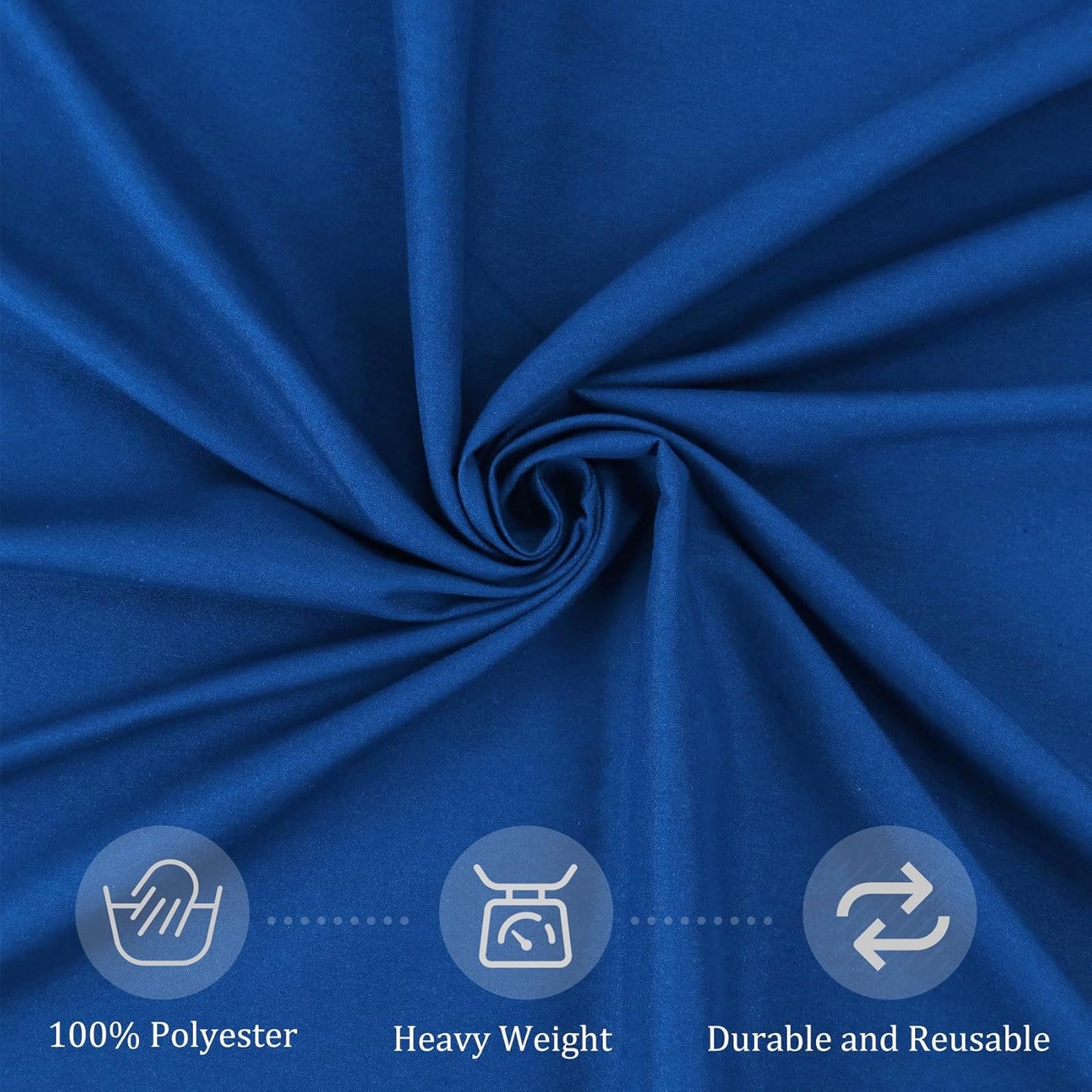 8 Pack Premium Round Tablecloth 90 Inch Round Table Covers Washable Polyester Fabric Round Table Clothes for Wedding Party Reception Banquet Buffet Restaurant (Royal Blue, 90 Inch)