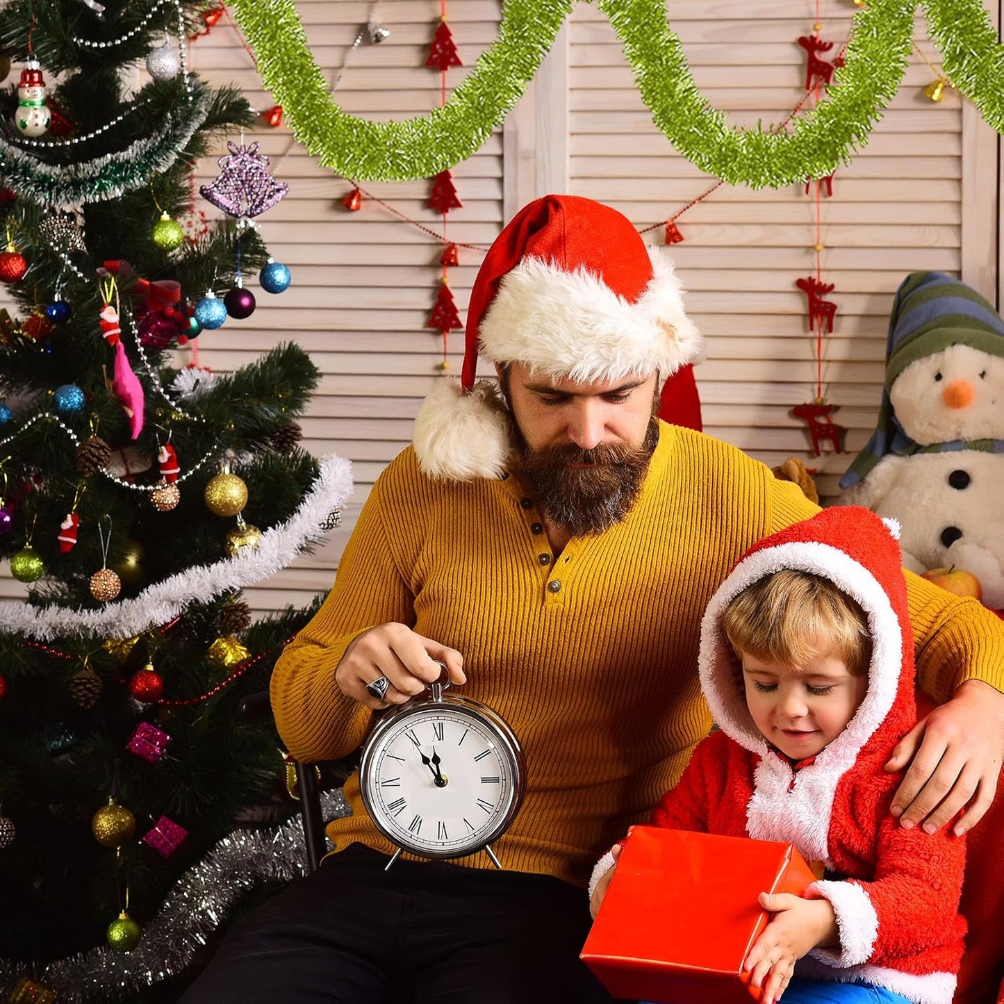 50 Feet Light Green Christmas Tinsel Garland, Metallic Foil Twist Garland Wall Hanging Tinsel Banner Backdrop for Parade Floats, Easter, Mother's Day, Wedding Party Decorations (2in x 50ft)