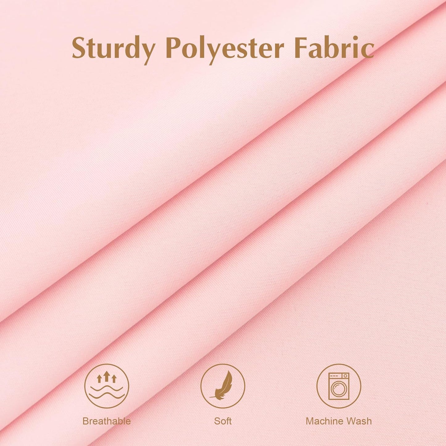 2 Pack Small Square Table Cloth 36X36 Inch Pink Tablecloth Washable Polyester Solid Tables Cover for Night Stand End Table Side Tables Outdoor Indoor