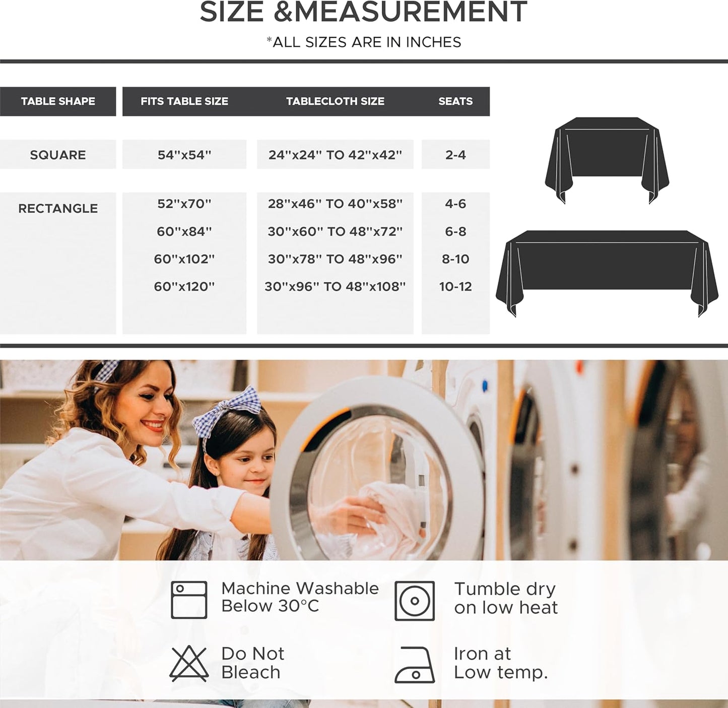 Fitable Faux Linen Tablecloths for Rectangle Tables: Water & Stain Resistant Farmhouse Table Cloth, Washable Burlap Textured Table Covers for Kitchen Dining Party(2 Pack, 60x84 Inch, Nature)