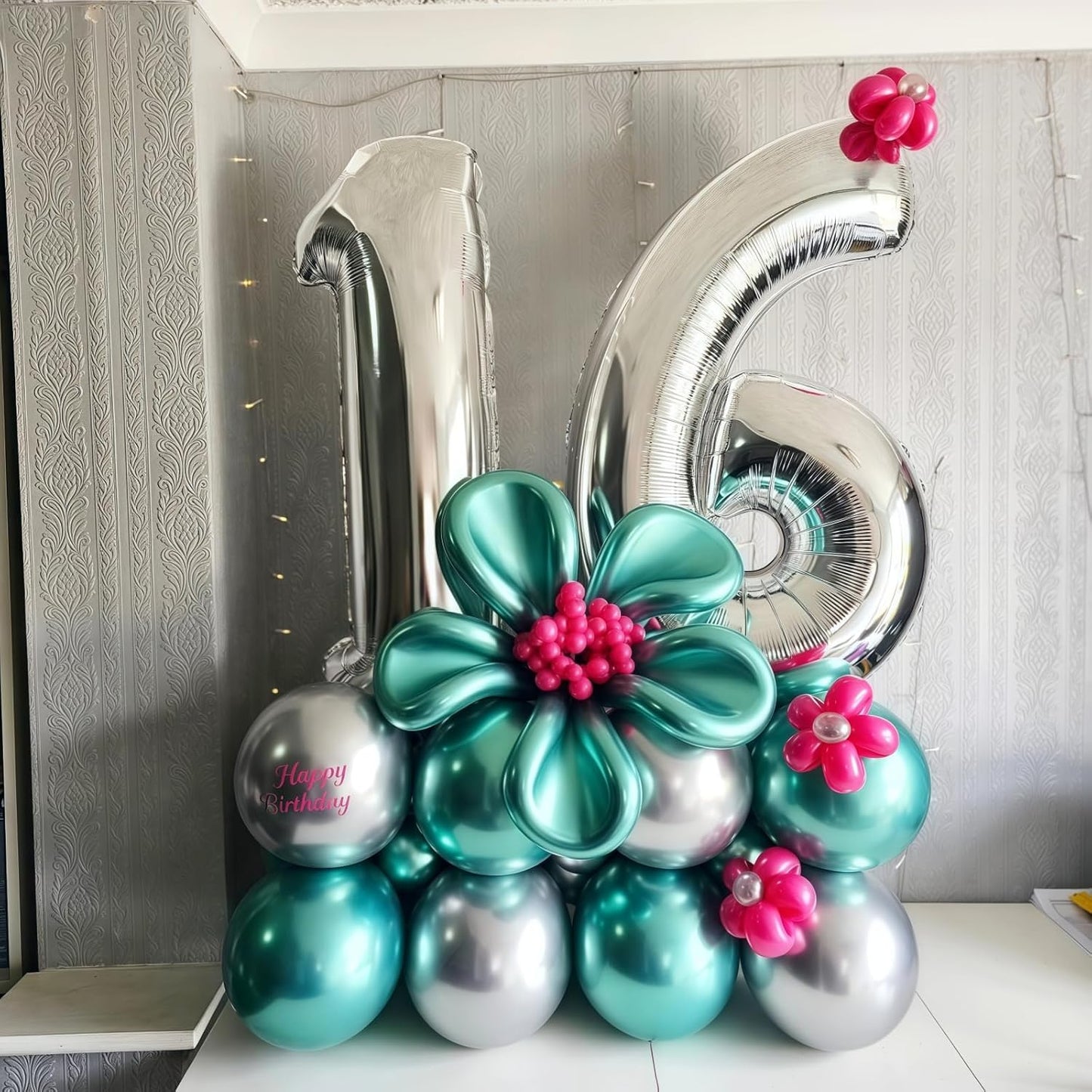 Silver 80th Birthday Balloons for Men, 40 Inch Mylar Self Inflating 80 Balloon Numbers, Large Foil 8 and 0 Helium Number Balloons for Women Birthday Party Decorations 80 Anniversary Decor Supplies