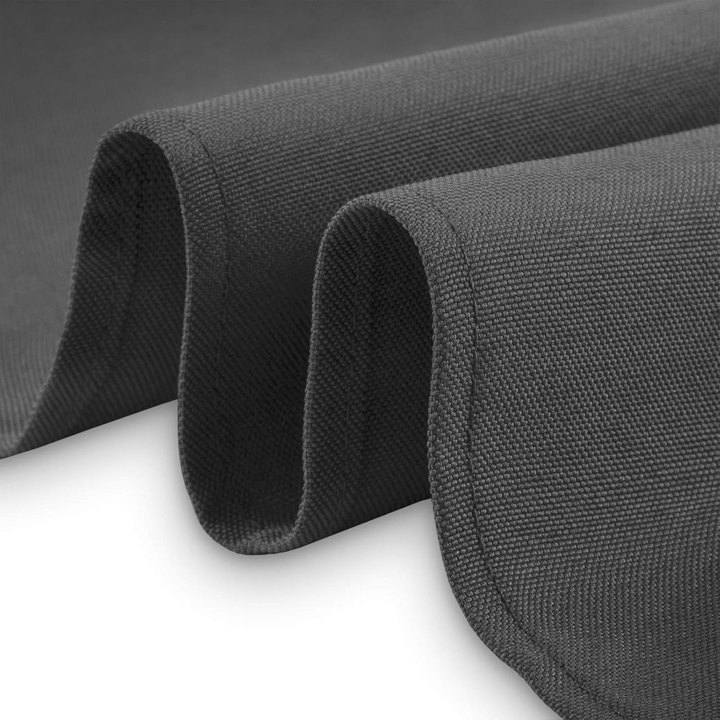 Lann's Linens - 10 Premium 132" Round Tablecloths for Wedding/Banquet/Restaurant - Polyester Fabric Table Cloth - Dark Gray