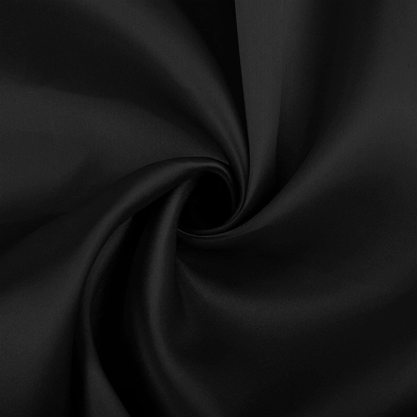 ANECO 12 Pieces Satin Napkins Soft Dinner Napkins Square Table Napkins 17 x 17 Inches for Restaurant Weddings Party Dinner Decoration (Black)