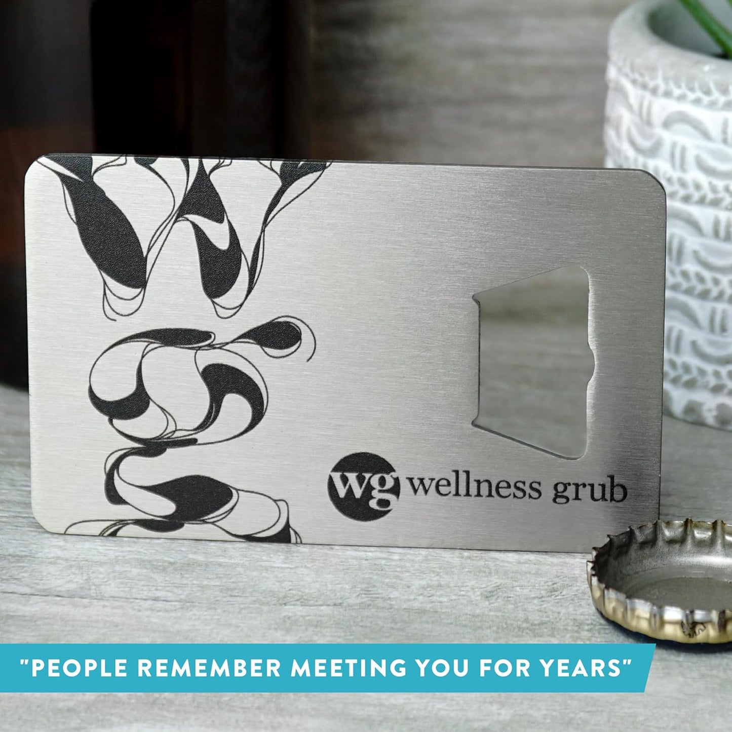 Custom Metal Bottle Opener Business Cards (Stainless Steel, 75 pcs) - 2 Business Days Personalized Stainless Steel Bottle Opener With Your Logo Printed 1.5mm Thick