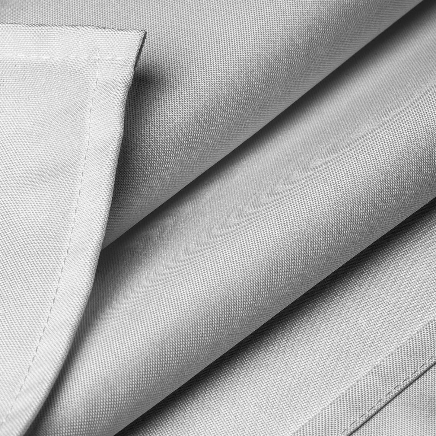 Lann's Linens - 10 Premium 60" x 102" Tablecloths for Wedding/Banquet/Restaurant - Rectangular Polyester Fabric Table Cloths - Silver