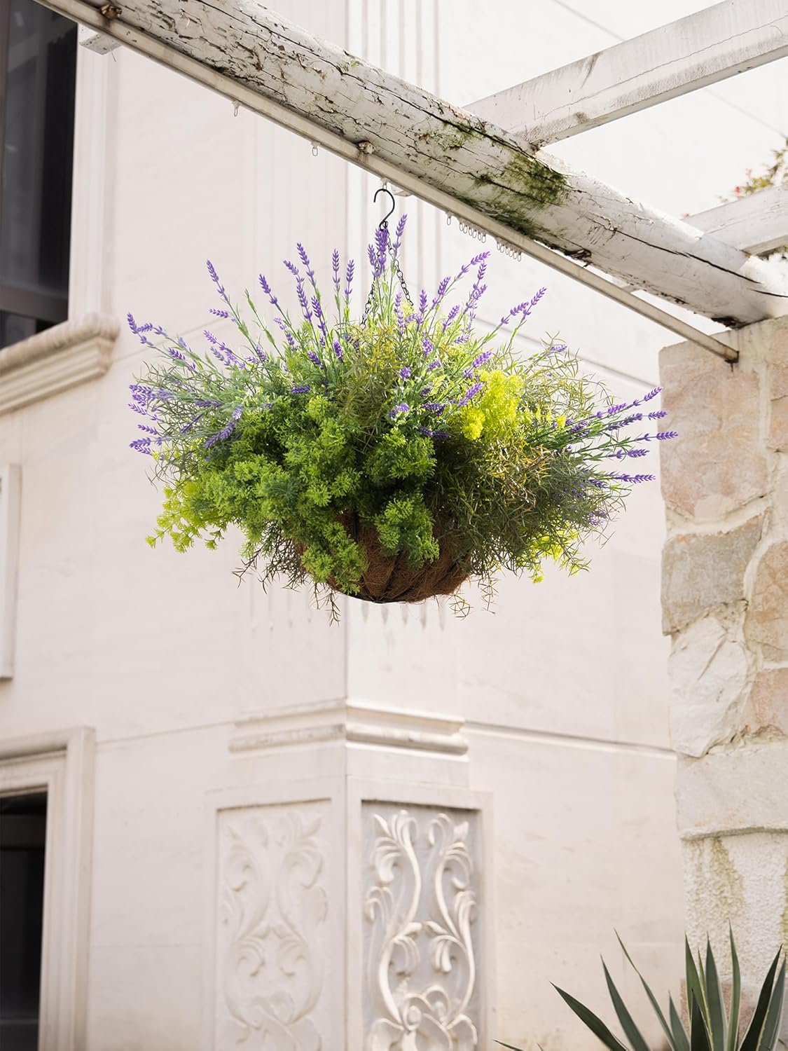 PARTY JOY 17 Bunches Fake Plants Outdoor, Fake Bushes UV Resistant Artificial Flowers Greenery Shrubs Faux Greenery for Outdoor Garden Patio Front Porch Yard Decor