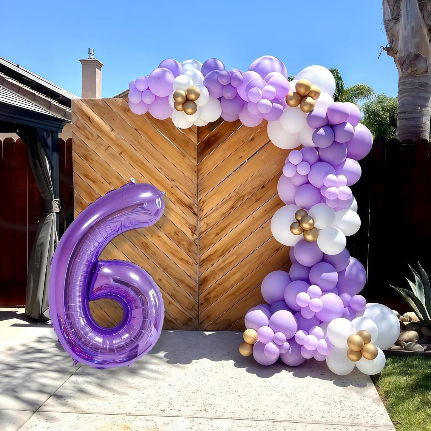 Purple 1 Balloon Number,40 Inch Number 1 Balloon Big Purple 1 Foil Mylar Helium Balloon for Birthday Party Decorations