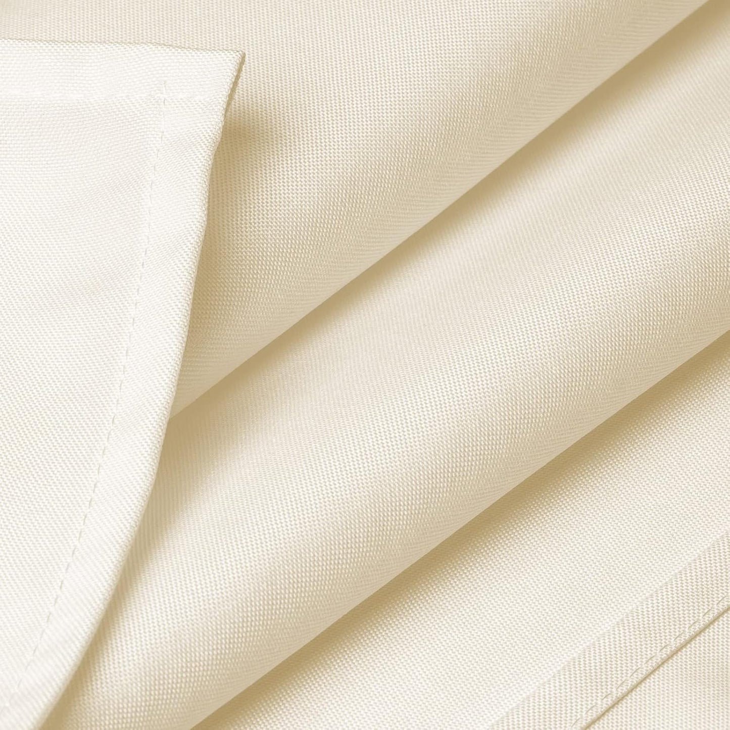 Lann's Linens - 54" Square Premium Tablecloth for Wedding/Banquet/Restaurant - Polyester Fabric Table Cloth - Ivory